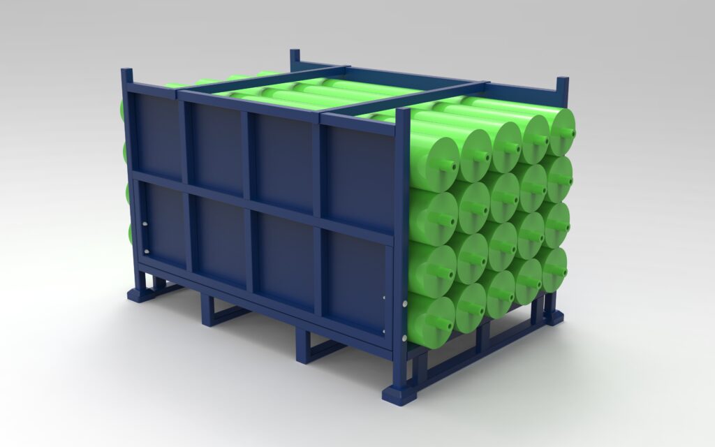 Round Tube Fabric Roll Storage Rack / YHA0714