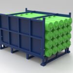 Round Tube Fabric Roll Storage Rack / YHA0714