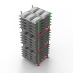 Round Tube Stacking Rack Model: YHA0728
