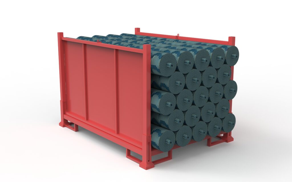 Industrial Fabric Roll Storage Rack Model: YHB0727