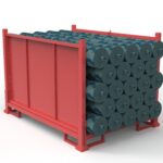 Industrial Fabric Roll Storage Rack Model: YHB0727